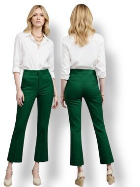 J.Crew Linen Blend Kelsey Flare Pants Size 10